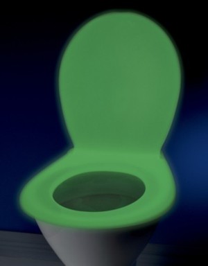 Toilet seat Green glow-NEW thicker with soft close