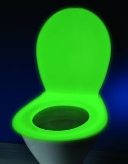 Green glow toilet seat
