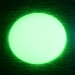 Green Glow dome 90mm diameter and 10mm high