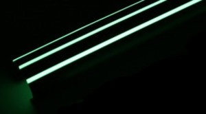 Wall skirting 1 glow strip 90mm wide p metre