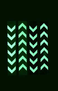 Glow post & rail markers-set i.e. 1 green and 1 white post