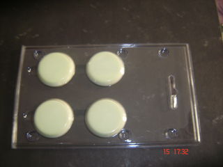Glow dots-pack of 4-Green/yellow glow