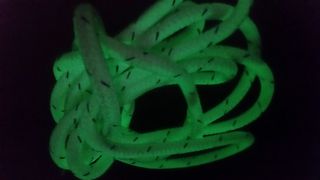 GREEN Glow rope 12.7mm thick 3493 tennsile strength per 5 metres